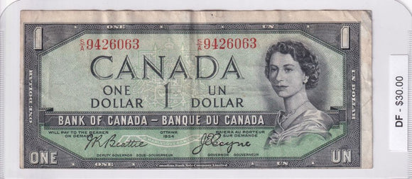 1954 - Canada - Devil's Face - 1 Dollar - Beattie / Coyne - S/A 9426063