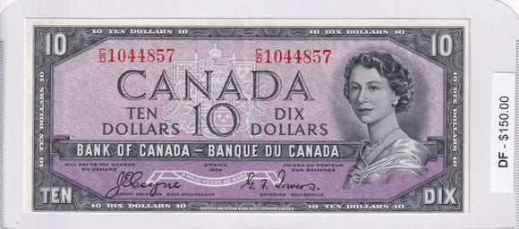 1954 - Canada - Devil's Face - 10 Dollars - Coyne / Towers - C/D 1044857