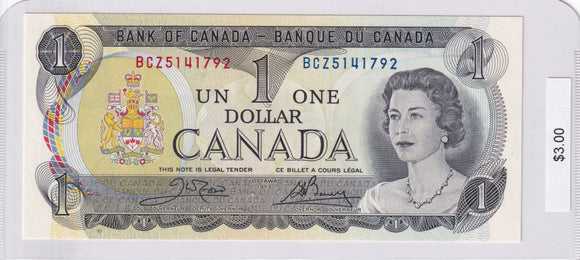 1973 - Canada - 1 Dollar - Crow / Bouey - BCZ5141792