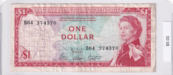 1965 - East Caribbean States - 1 Dollar - B64 374370