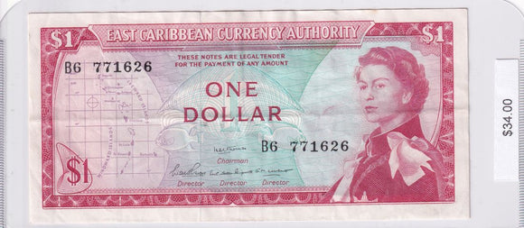 1965 - East Caribbean States - 1 Dollar - B6 771626