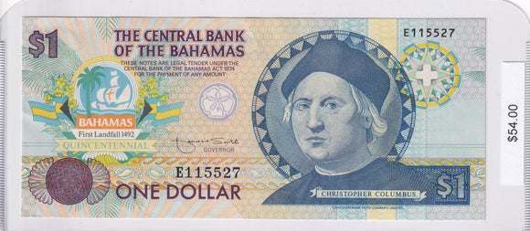 1974 - Bahamas - 1 Dollar - E 115527