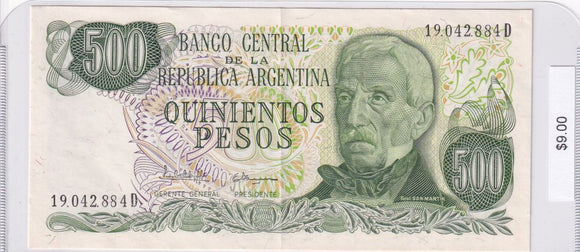 1976 - Argentina - 500 Pesos - 19.042.884 D