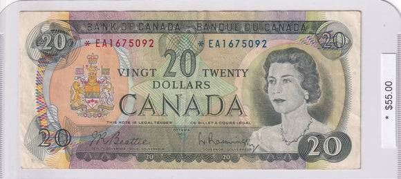 1969 - Canada - 20 Dollars - Beattie / Rasminsky - * EA1675092