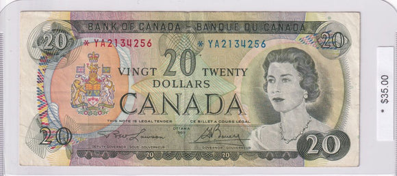 1969 - Canada - 20 Dollars - Lawson / Bouey - * YA2134256