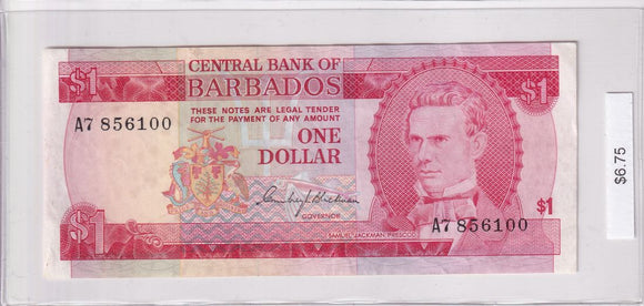 1973 - Barbados - 1 Dollar - A7 856100