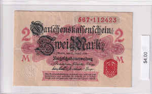 1914 - Germany - 2 Mark - 567 112423