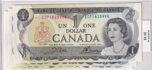 1973 - Canada - 1 Dollar - Crow / Bouey - 3 x Sequence - ECP1823994-6