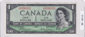 1954 - Canada - Devil's Face - 1 Dollar - Coyne / Towers - G/A 6336351