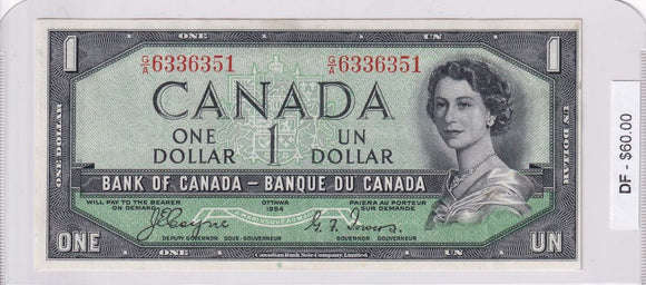 1954 - Canada - Devil's Face - 1 Dollar - Coyne / Towers - G/A 6336351