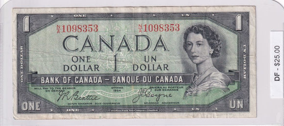 1954 - Canada - Devil's Face - 1 Dollar - Beattie / Coyne - N/A 1098353