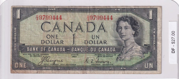 1954 - Canada - Devil's Face - 1 Dollar - Coyne / Towers - D/A 9799444