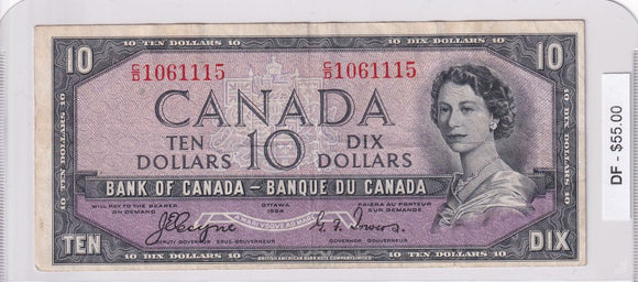 1954 - Canada - Devil's Face - 10 Dollars - Coyne / Towers - C/D 1061115