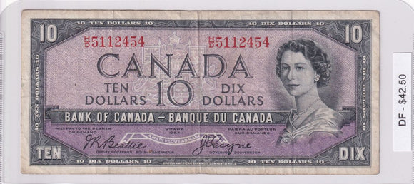 1954 - Canada - Devil's Face - 10 Dollars - Beattie / Coyne - H/D 5112454