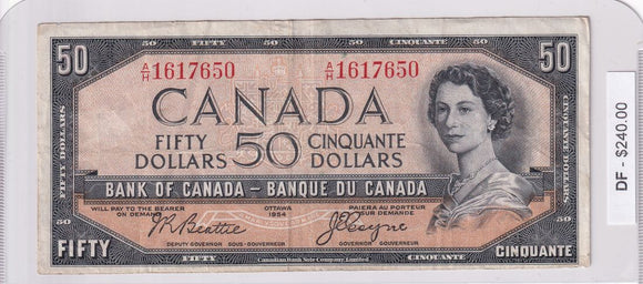 1954 - Canada - Devil's Face - 50 Dollars - Beattie / Coyne - A/H 1617650