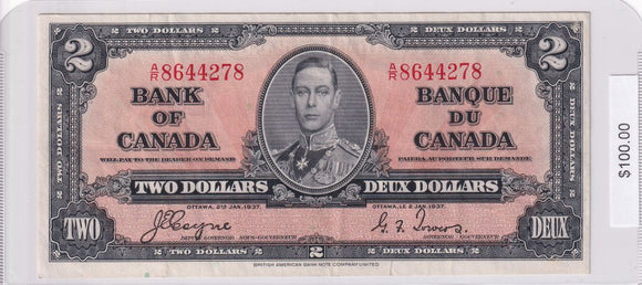 1937 - Canada - 2 Dollars - Coyne / Towers - A/R 8644278