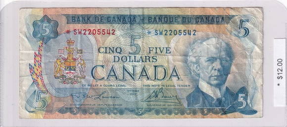 1972 - Canada - 5 Dollars - Lawson / Bouey - * SW2205542
