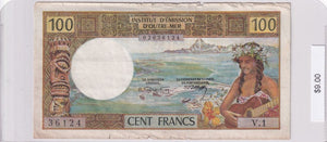 1969 - Tahiti - 100 Francs - 02036124