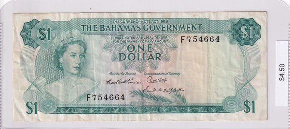1965 - Bahamas - 1 Dollar - F 754664