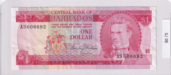1973 - Barbados - 1 Dollar - A3 606692