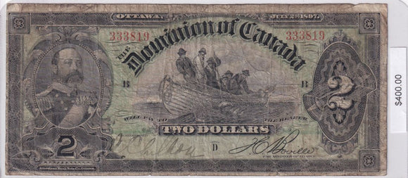 1897 - Canada - 2 Dollars - Boville - 333819