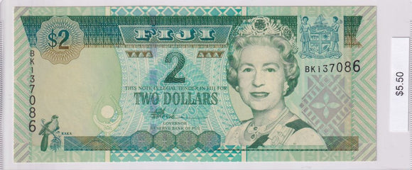 1995 - Fiji - 2 Dollars - BK137086