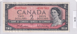 1954 - Canada - 2 Dollars - Beattie / Rasminsky - * B/B 1017413