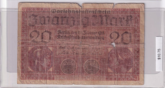 1918 - Germany - 20 Mark - L 0386008