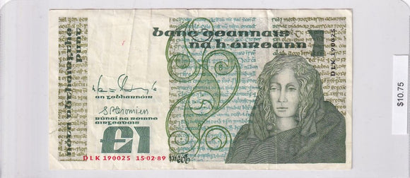 1989 - Ireland - Republic - 1 Pound - DLK 190025