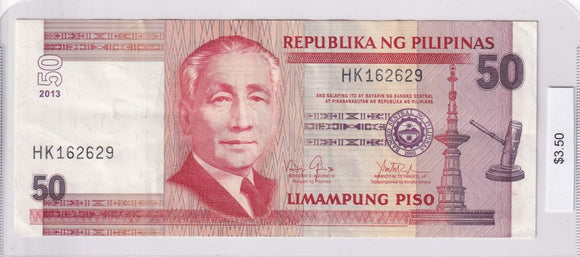 2013 - Philippines - 50 Piso - HK 162629