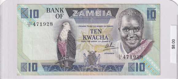 1986 - Zambia - 10 Kwacha - 102/D 471928