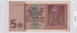 1942 - Germany - 5 Reichsmark - Z 3148328