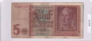 1942 - Germany - 5 Reichsmark - S 4801500