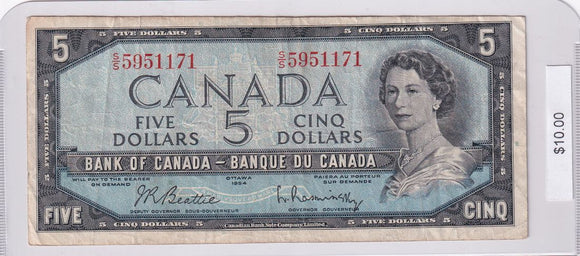 1954 - Canada - 5 Dollars - Beattie / Rasminsky - S/S 5951171