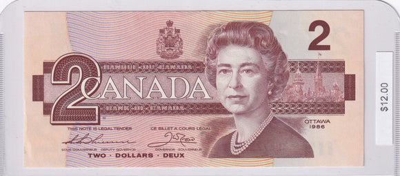 1986 - Canada - 2 Dollars - Thiessen / Crow - AUK7727956
