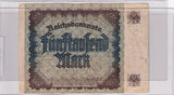 1922 - Germany - 5000 Mark - Q 135834 LE