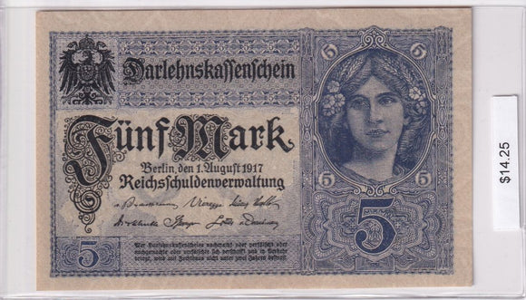 1917 - Germany - 5 Mark - Y 8094405