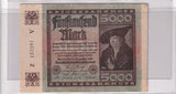 1922 - Germany - 5000 Mark - Z 153201 V