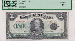 1923 - Dominion of Canada - 1 Dollar - Campbell / Sellar - D1443427