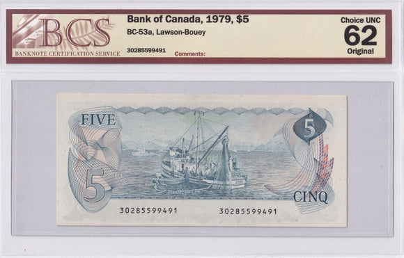 1979 - Canada - 5 Dollars - Lawson / Bouey - UNC62 BCS - 30285599491