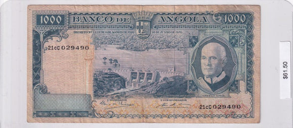 1970 - Angola - 1000 Escudos - 21 cC 029490