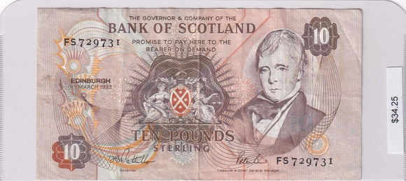 1993 - Scotland - 10 Pounds - FS 72973 I