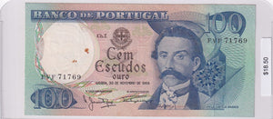 1965 - Portugal - 100 Escudos - FVF 71769