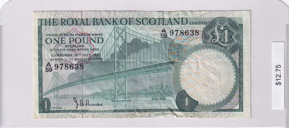 1970 - Scotland - 1 Pound - A/59 978638