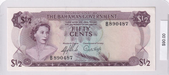 1965 - Bahamas - 50 Cents - B 890487