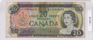 1969 - Canada - 20 Dollars - Beattie / Rasminsky - * EH2368634