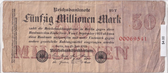 1923 - Germany - 50 Millionen Mark - 00069541