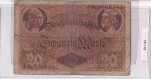 1914 - Germany - 20 Mark - J Nr 1706382