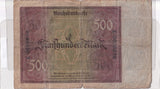 1922 - Germany - 500 Mark - E 0696656