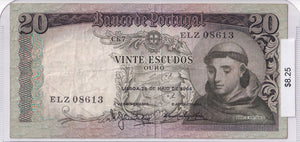 1964 - Portugal - 20 Escudos - ELZ 08613